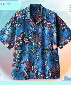 Independence Day Fireworks Universal Hawaiian Shirt