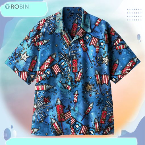 Independence Day Fireworks Universal Hawaiian Shirt
