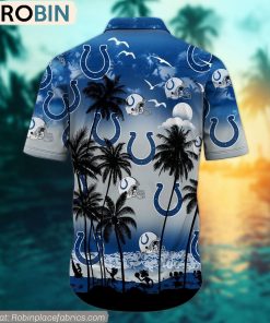 Indianapolis Colts Aloha Palm Tree Hawaiian Shirt