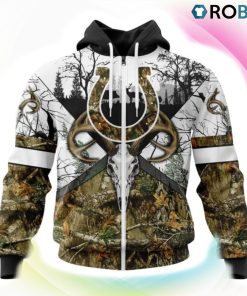 Indianapolis Colts Deer Hunting Camo Style 3D Hoodie, Colts Merch Indianapolis Colts Deer Hunting Camo Style 3D Hoodie, Colts Merch