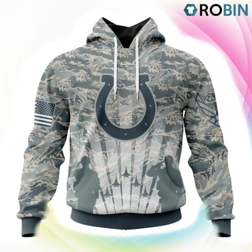 Indianapolis Colts NFL Honor US Air Force Veterans 3D Hoodie, Colts Apparel