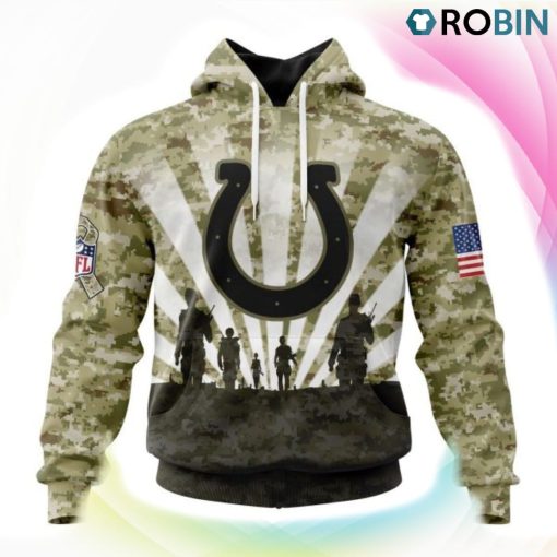 Indianapolis Colts NFL Salute To Service 3D Hoodie, Colts Team Gifts