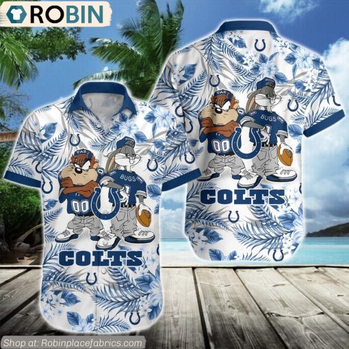 Indianapolis Colts Taz And Bugs NFL Teams Hawaiian Shirt