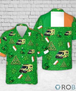 Irish National Ambulance Service, St Patrick’s Day Hawaiian Shirt