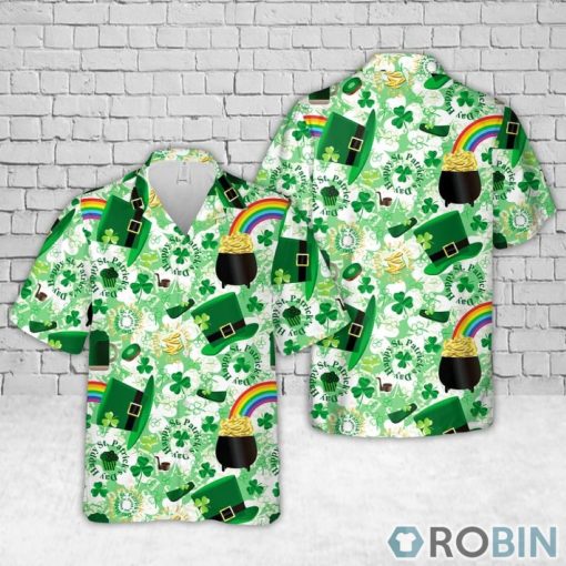 Irish Patten St Patrick’s Day Shamrock Summer Hawaiian Shirt