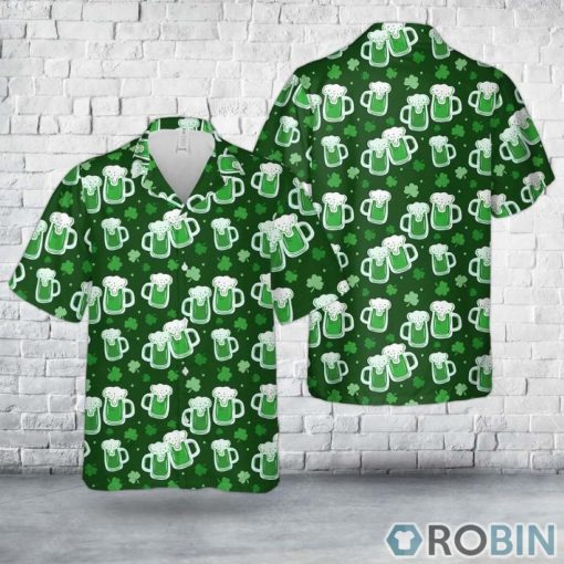 Irish St Patrick’s Day Beer Hawaiian Shirt