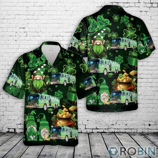 Irishtown Fire Company, New Oxford, Pennsylvania Patrick’s Day Hawaiian Shirt