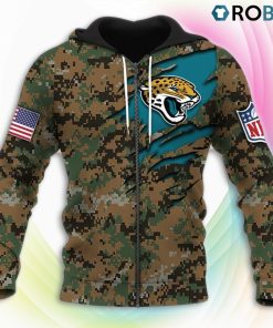 Jacksonville Jaguars NFL Honor US Marine Veterans 3D Hoodie, Jacksonville Jaguars Gear