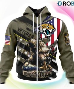 Jacksonville Jaguars NFL Honor Veterans And Their Families 3D Hoodie, Jaguars Shirt
