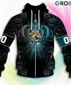 Jacksonville Jaguars NFL Rose Dragon 3D Hoodie, Jacksonville Jaguars Merch