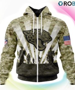 Jacksonville Jaguars NFL Salute To Service 3D Hoodie, Jacksonville Jaguars Gifts for Fans