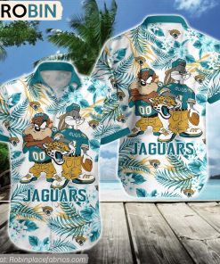 Jacksonville Jaguars Taz And Bugs NFL Teams Hawaiian Shirt