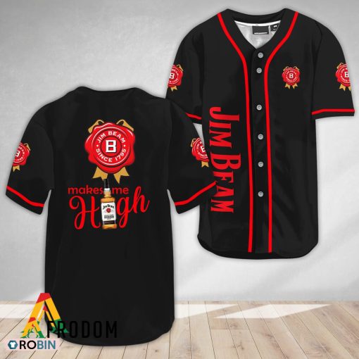 Jim Beam Make Me High Baseball Jersey Shirt Style