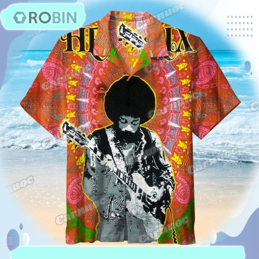 Jimi Hendrix Unisex Hawaiian Shirt HWS89