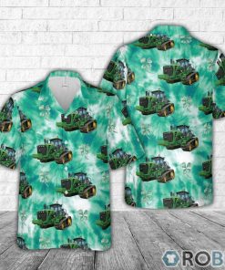 John Deere Tracked Tractor (9630T) Patrick’s Day Tie Dye Hawaiian Shirt