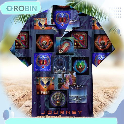 Journey, Album Collage Unisex Hawaiian Shirt