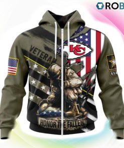 Kansas City Chiefs NFL Honor Veterans And Their Families 3D Hoodie, Kansas City Chiefs Gifts