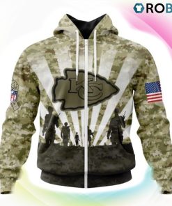 Kansas City Chiefs NFL Salute To Service 3D Hoodie, Chiefs Merch