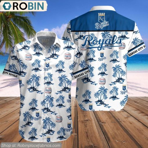 Kansas City Royals Palm Island Pattern MLB Hawaiian Shirt