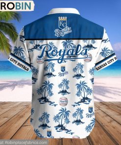 Kansas City Royals Palm Island Pattern MLB Hawaiian Shirt Kansas City Royals Palm Island Pattern MLB Hawaiian Shirt