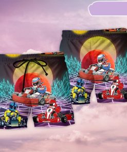 Kart Racing To The Universe Beach Short, Gift for Holiday Summer