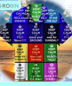 Keep calm in Middle Earth Unisex Hawaiian Shirt