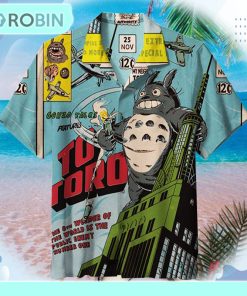King Kong Totoro Hawaiian shirt
