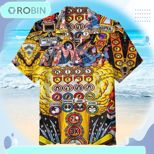 Kiss Pinball Universal Hawaiian Shirt