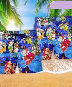 Koala Wants Merry Christmas Beach Short, Gift for Holiday Summer