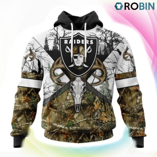 Las Vegas Raiders Deer Hunting Camo Style 3D Hoodie, Las Vegas Raiders Shirt