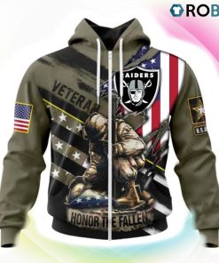 Las Vegas Raiders NFL Honor Veterans And Their Families 3D Hoodie, Las Vegas Raiders Gifts Las Vegas Raiders NFL Honor Veterans And Their Families 3D Hoodie, Las Vegas Raiders Gifts