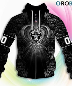 Las Vegas Raiders NFL Rose Dragon 3D Hoodie, Las Vegas Raiders Gear