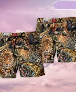 Leopard Into The Jungle Beach Short, Gift for Holiday Summer