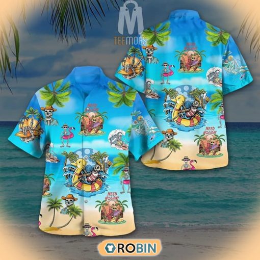 Let’s Dance In The Sun And Get High By The Beach Skull Hawaiian Shirt