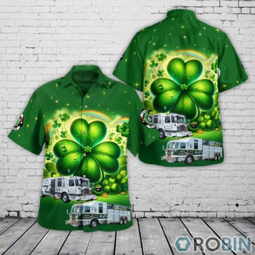 Limerick, PA, Limerick Fire Department St Patrick’s Day Hawaiian Shirt