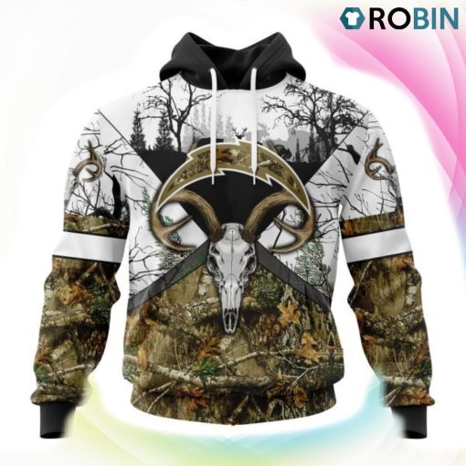 Los Angeles Chargers Deer Hunting Camo Style 3D Hoodie, Los Angeles Chargers Apparel