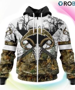 Los Angeles Chargers Deer Hunting Camo Style 3D Hoodie, Los Angeles Chargers Apparel