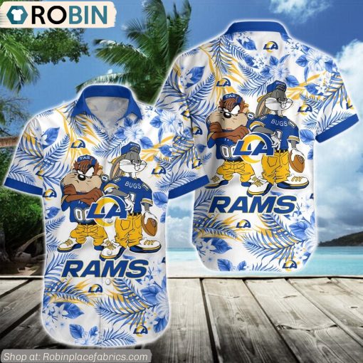 Los Angeles Rams Taz And Bugs NFL Teams Hawaiian Shirt