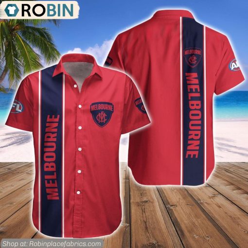 Melbourne Demons Hawaiian Shirt AFL Teams