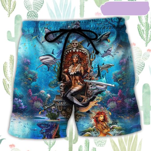 Mermaid Queen Style Beach Short, Gift for Holiday Summer