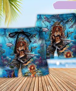 Mermaid Queen Style Beach Short, Gift for Holiday Summer