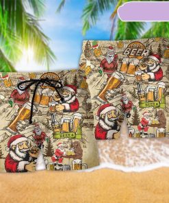 Merry Xmas Love Beer Beach Short, Gift for Holiday Summer Merry Xmas Love Beer Beach Short, Gift for Holiday Summer