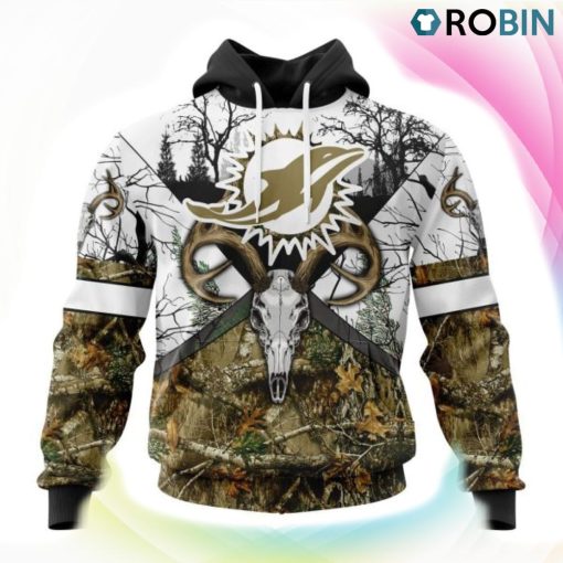 Miami Dolphins Deer Hunting Camo Style 3D Hoodie, Miami Dolphins Team Gifts
