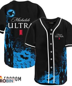 Michelob ULTRA Black Halloween Witch Baseball Jersey Shirt Style
