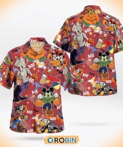 Mickey Mouse Hawaiian Shirt Red Halloween 2022 Gift For Men Mickey Mouse Hawaiian Shirt Red Halloween 2022 Gift For Men