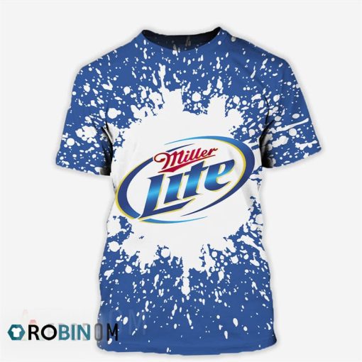 Miller Lite 3D All Over Printed T-Shirt