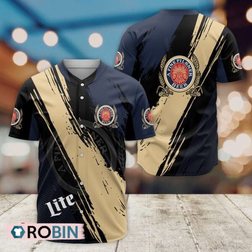 Miller Lite E-Sports Gaming Baseball Jersey Shirt Style