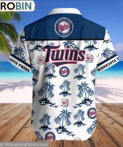 Minnesota Twins Palm Island Pattern MLB Hawaiian Shirt Minnesota Twins Palm Island Pattern MLB Hawaiian Shirt