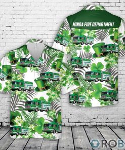 Minoa Fire Department, Minoa, New York Patrick’s Day Hawaiian Shirt
