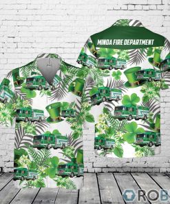 Minoa Fire Department, Minoa, New York Patrick’s Day Pocket Hawaiian Shirt